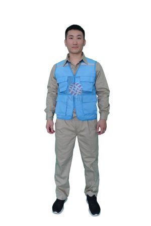 Áo gile bảo hộ xanh tam đảo